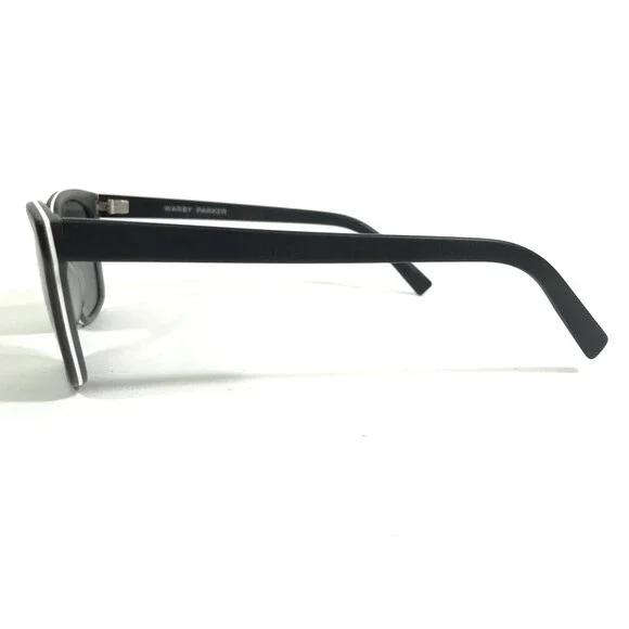 Warby Parker Sunglasses BARKLEY M 103 Matte Square Frames with Black Lenses
